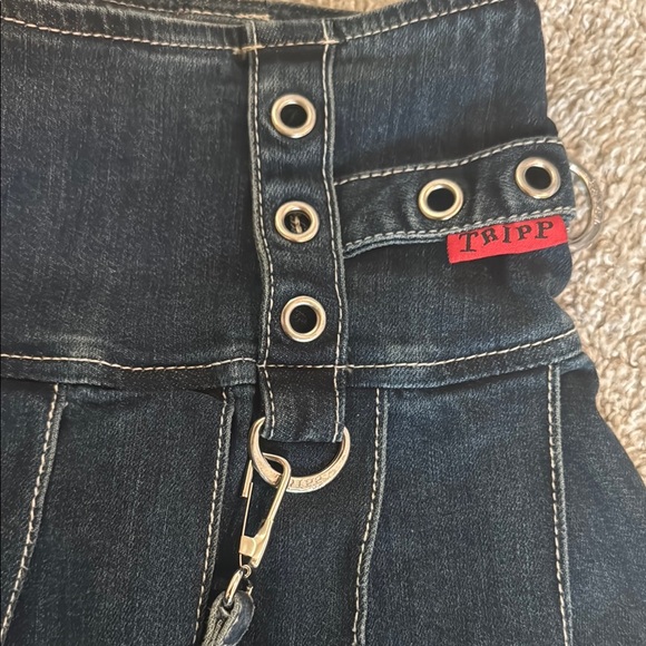 Tripp nyc Dresses & Skirts - Tripp nyc High Rise Blue Jeans with Brass Details